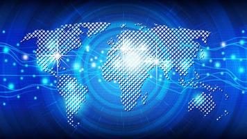 vector futuristic concept of digital global technology and the internet, abstract background