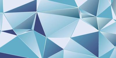 Glass blue polygonal vector abstract graphic design and background.