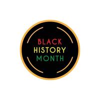 Black history month illustration template design vector