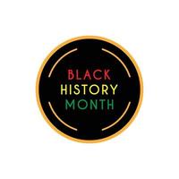 Black history month illustration template design vector