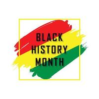 Black history month illustration template design vector