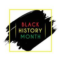 Black history month illustration template design vector