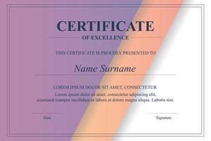 Creative Certificate of Appreciation Award Template vector