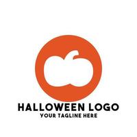 concepto moderno de diseño de logotipo de hallowen vector