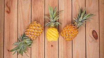 peeled nans on a wooden background photo