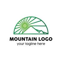 mountain logo modern design concept vector