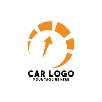 diseño de logotipo de coche arte conceptual moderno vector