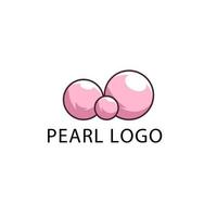 pearl logo design concept modern art vector