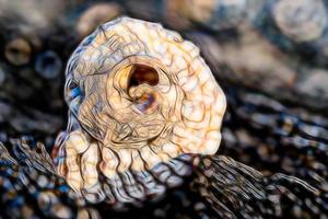 abstract background with sea shells. photo