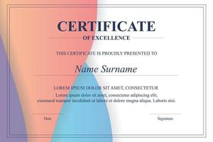 Creative Certificate of Appreciation Award Template vector