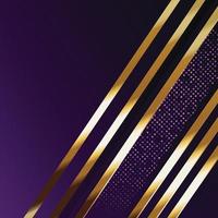 Vector color abstract geometric banner with gold shapes.