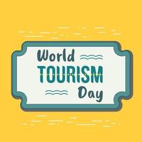 World tourism day background. Holiday concept in the midst of the world coronavirus outbreak. vector