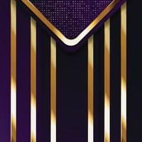 Vector color abstract geometric banner with gold shapes.