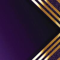 Vector color abstract geometric banner with gold shapes.