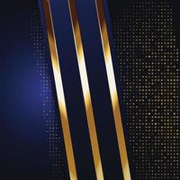 Vector color abstract geometric banner with gold shapes.