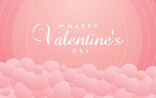 valentines day gradient red beautiful background vector