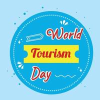 World tourism day background. Holiday concept in the midst of the world coronavirus outbreak. vector