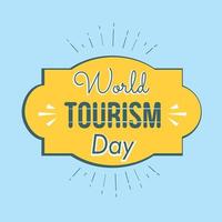 World tourism day background. Holiday concept in the midst of the world coronavirus outbreak. vector