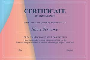 Creative Certificate of Appreciation Award Template vector
