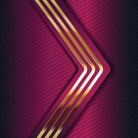 Vector color abstract geometric banner with gold shapes.