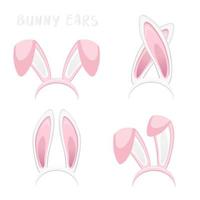 Easter mask with bunny ears isolated vector