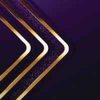 Vector color abstract geometric banner with gold shapes.