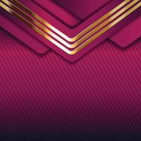 Vector color abstract geometric banner with gold shapes.