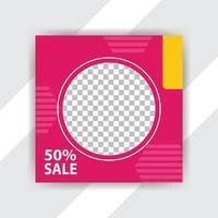 Social media pack. Business presentation template. Set of modern square blog posts Editable simple info banner vector