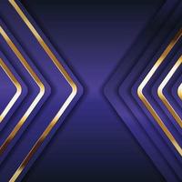 Vector color abstract geometric banner with gold shapes.