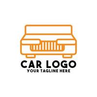 diseño de logotipo de coche arte conceptual moderno vector