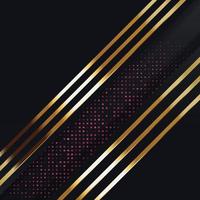 Vector color abstract geometric banner with gold shapes.