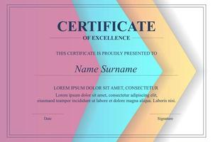 Creative Certificate of Appreciation Award Template vector