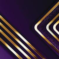 Vector color abstract geometric banner with gold shapes.