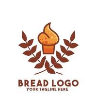 bread logo modern concept design vector