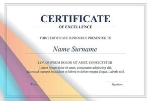 Creative Certificate of Appreciation Award Template vector