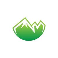 concepto de diseño moderno de logotipo de montaña vector