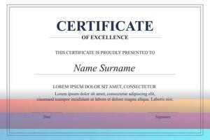 Creative Certificate of Appreciation Award Template vector