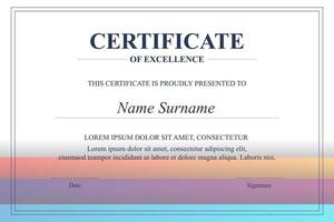 Creative Certificate of Appreciation Award Template vector