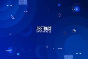 blue abstract geometric shapes composition background for banners, posters, wallpapers, presentation design vector