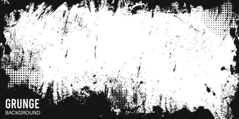 black and white vector grunge wall textured background for creative banner, poster, brochure