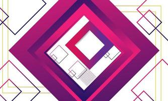 abstract square line background with gradient colors and contemporary concepts vector