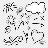 Doodle element vector set, for concept design.