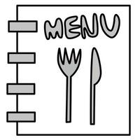 menu spoon fork vector