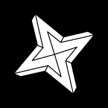 Impossible optical illusion shapes. Optical art object. Impossible figures. Sacred geometry. vector