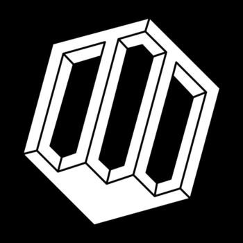 Optical illusion object. Impossible shapes. Web design element. Line design. vector