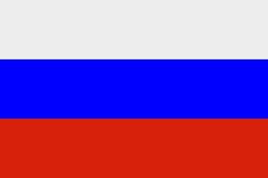 icono de vector de bandera rusa. la bandera de rusia.