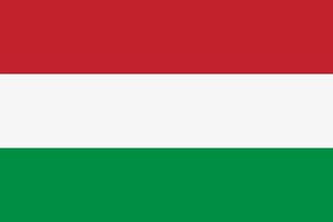 Hungarian flag vector icon. The flag of Hungary