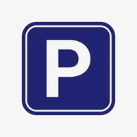 Parking third floor icon car p3 symbol Royalty Free Vector