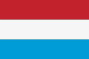 icono de vector de bandera luxemburguesa. la bandera de luxemburgo