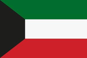 The flag of Kuwait vector icon